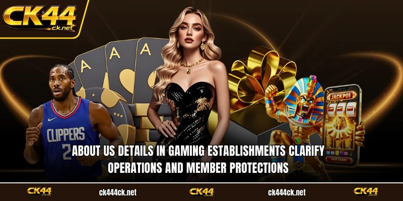 About us details in gaming establishments clarify operations and member protections