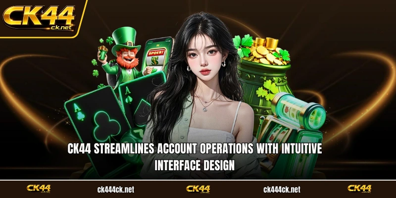 CK44 streamlines account operations with intuitive interface design