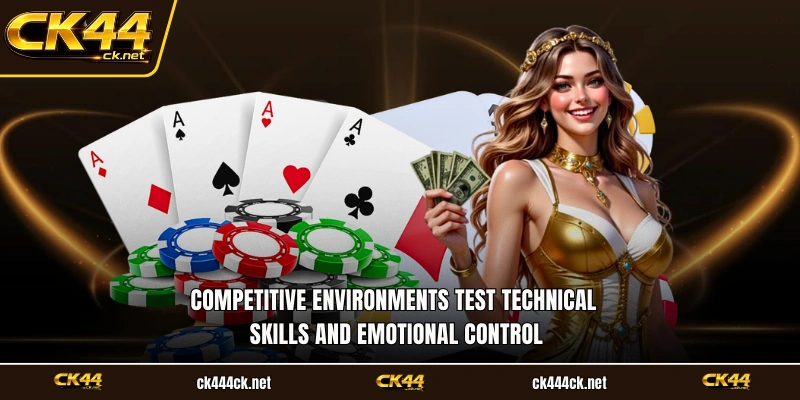 Competitive environments test technical skills and emotional control