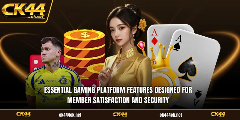 Essential gaming platform features designed for member satisfaction and security