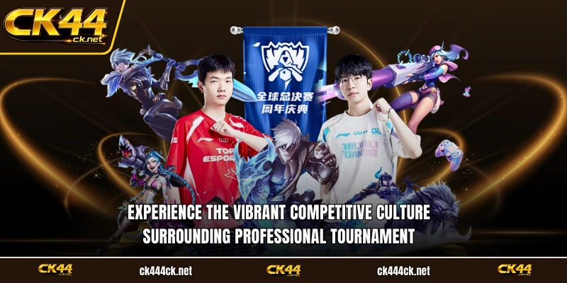Experience the vibrant competitive culture surrounding professional tournament