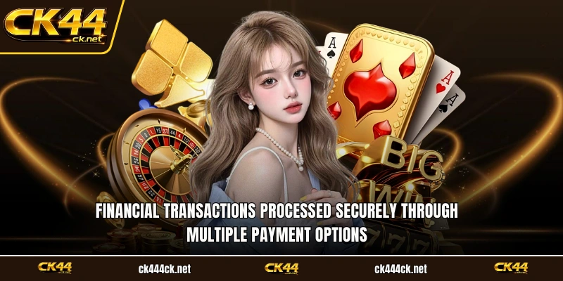 Financial transactions processed securely through multiple payment options