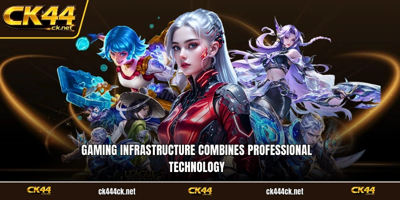 Gaming infrastructure combines professional technology