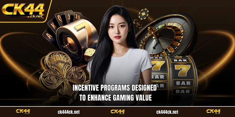 Incentive programs designed to enhance gaming value