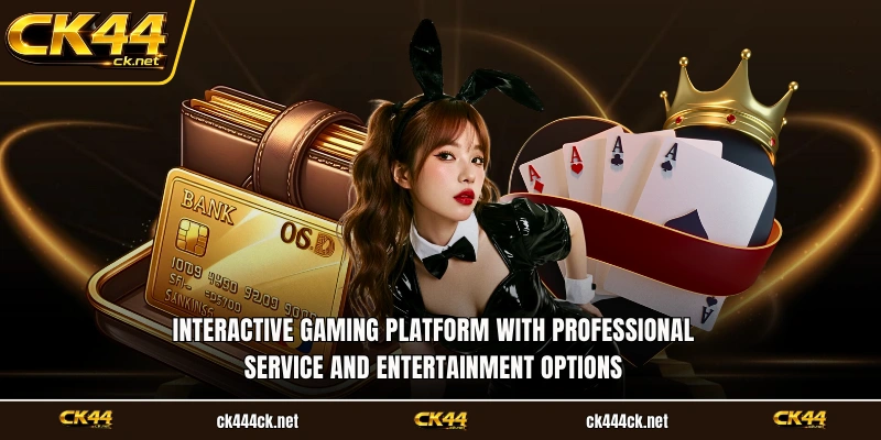 Interactive gaming platform with professional service and entertainment options
