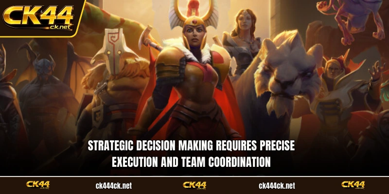 Strategic decision making requires precise execution and team coordination