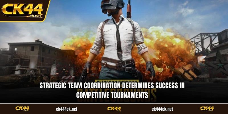 Strategic team coordination determines success in competitive tournaments